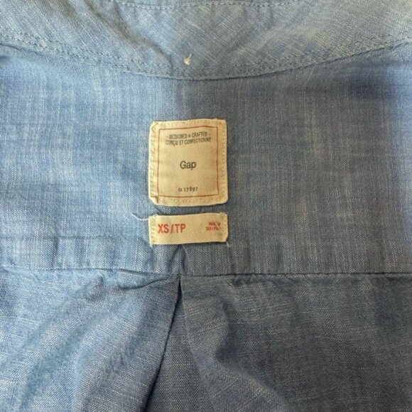 GAP Men's Button-down Shirt Blue Size XS - Picture 4 of 4